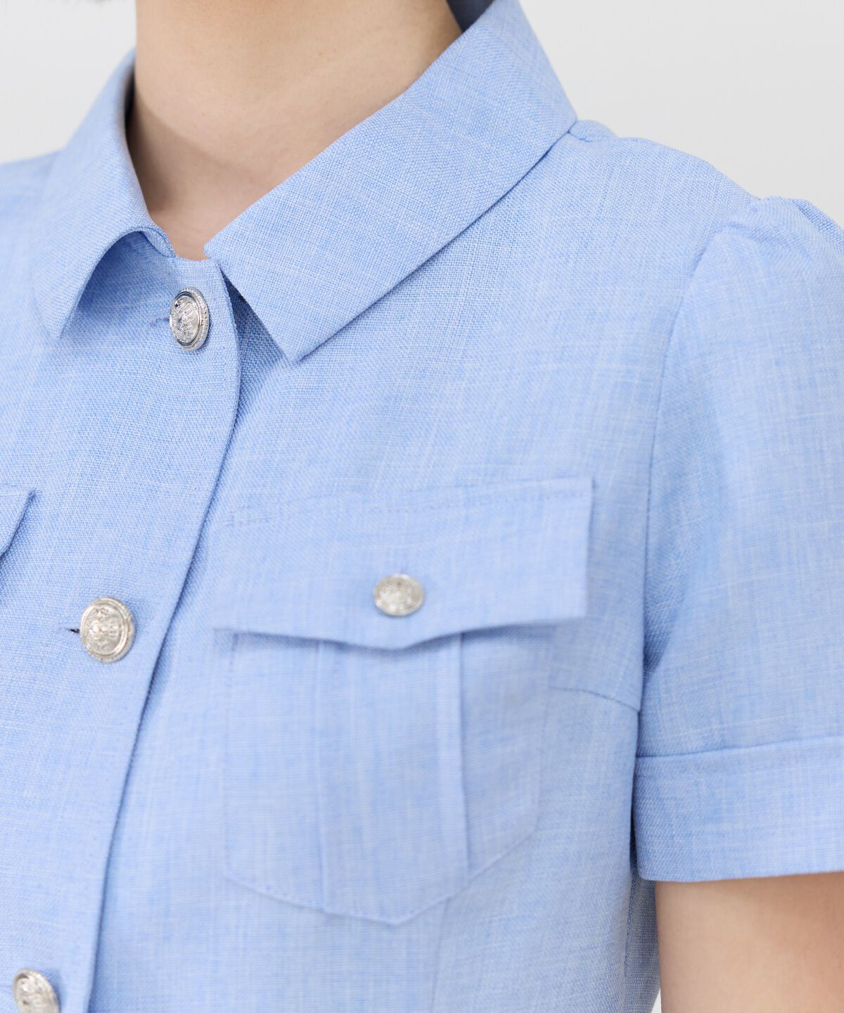 REDYAZEL「エンブレムボタンシャツワンピース」|ワンピース|