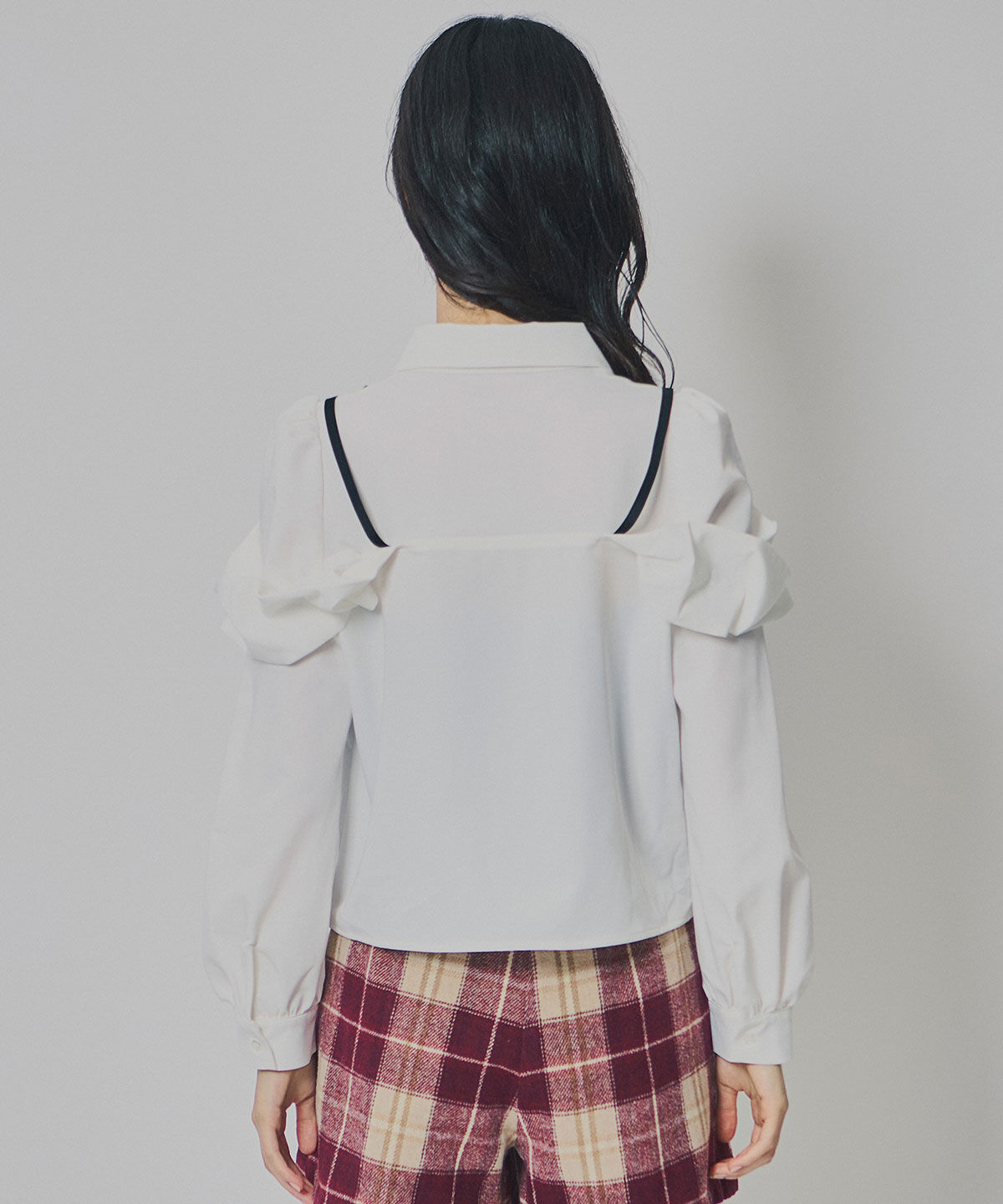 REDYAZEL「リボンフリルショルダーブラウス」|シャツ・ブラウス|