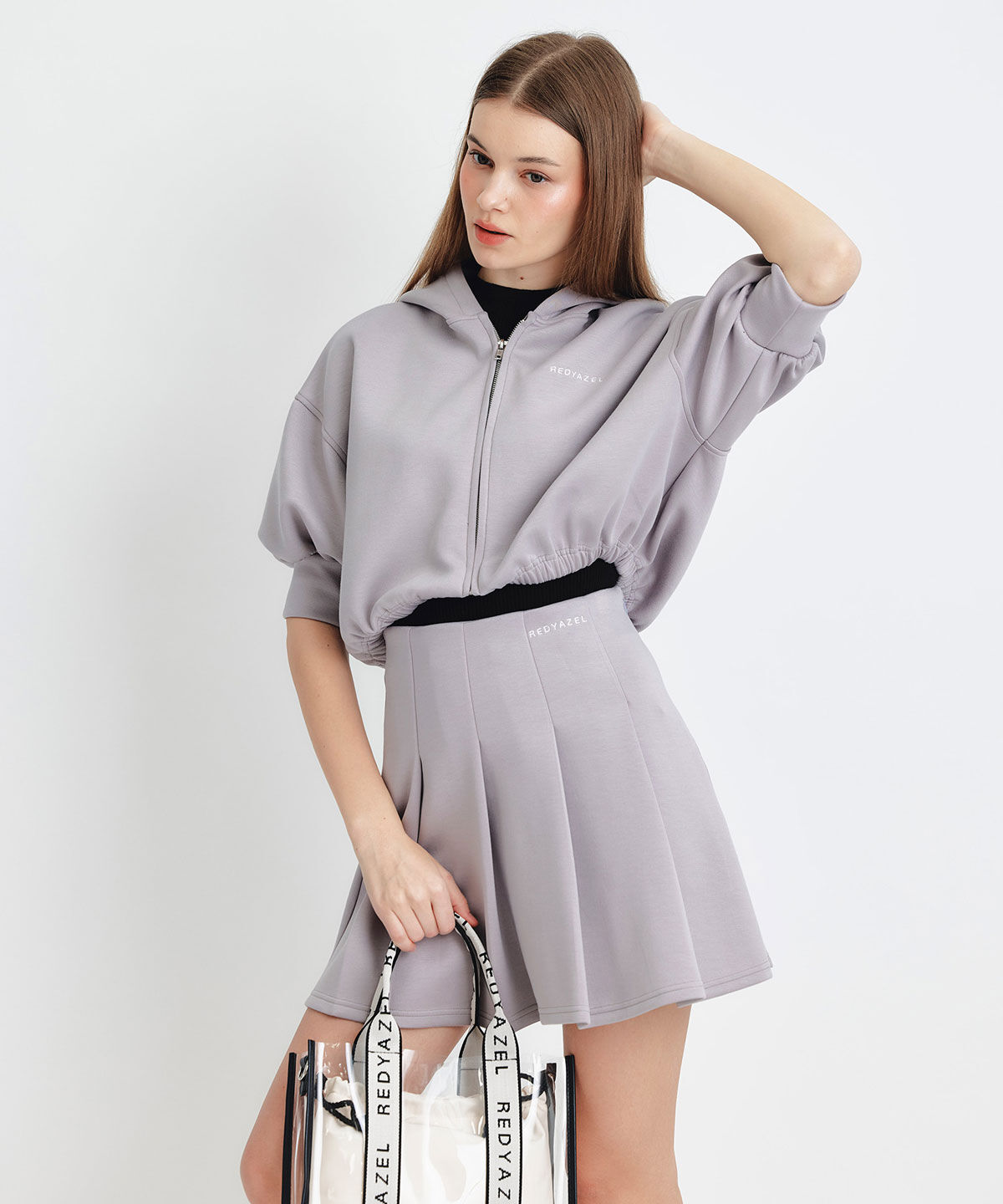 REDYAZEL「ダンボールZIPショートパーカー」|パーカー|