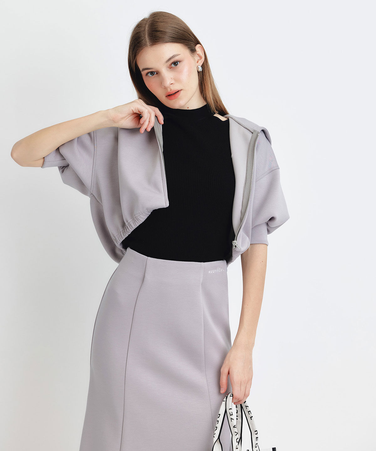 REDYAZEL「ダンボールZIPショートパーカー」|パーカー|