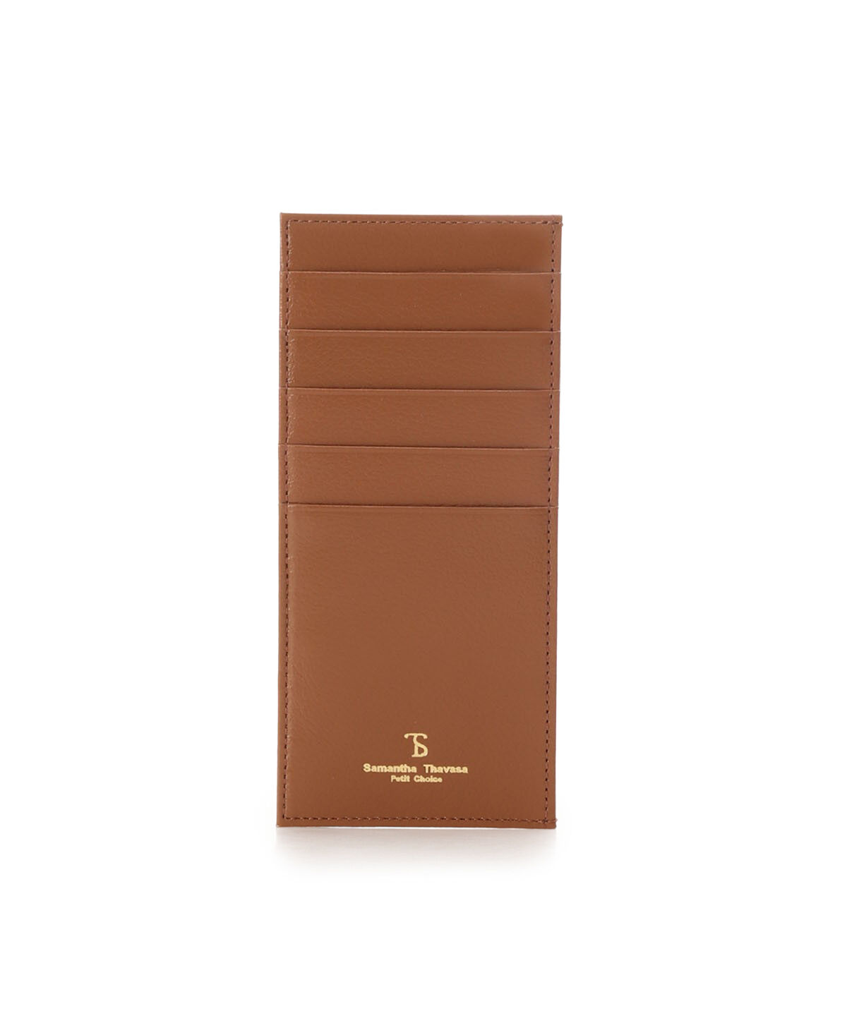Samantha Thavasa Petit Choice「レザー 薄型カードケース」|名刺入れ・カードケース|キャメル