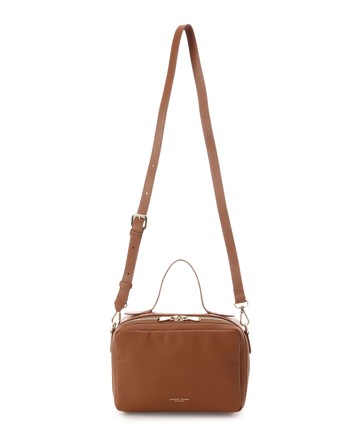 Samantha Thavasa Petit Choice「スクエアジップレザー ショルダーバッグ」|ショルダー・メッセンジャー|