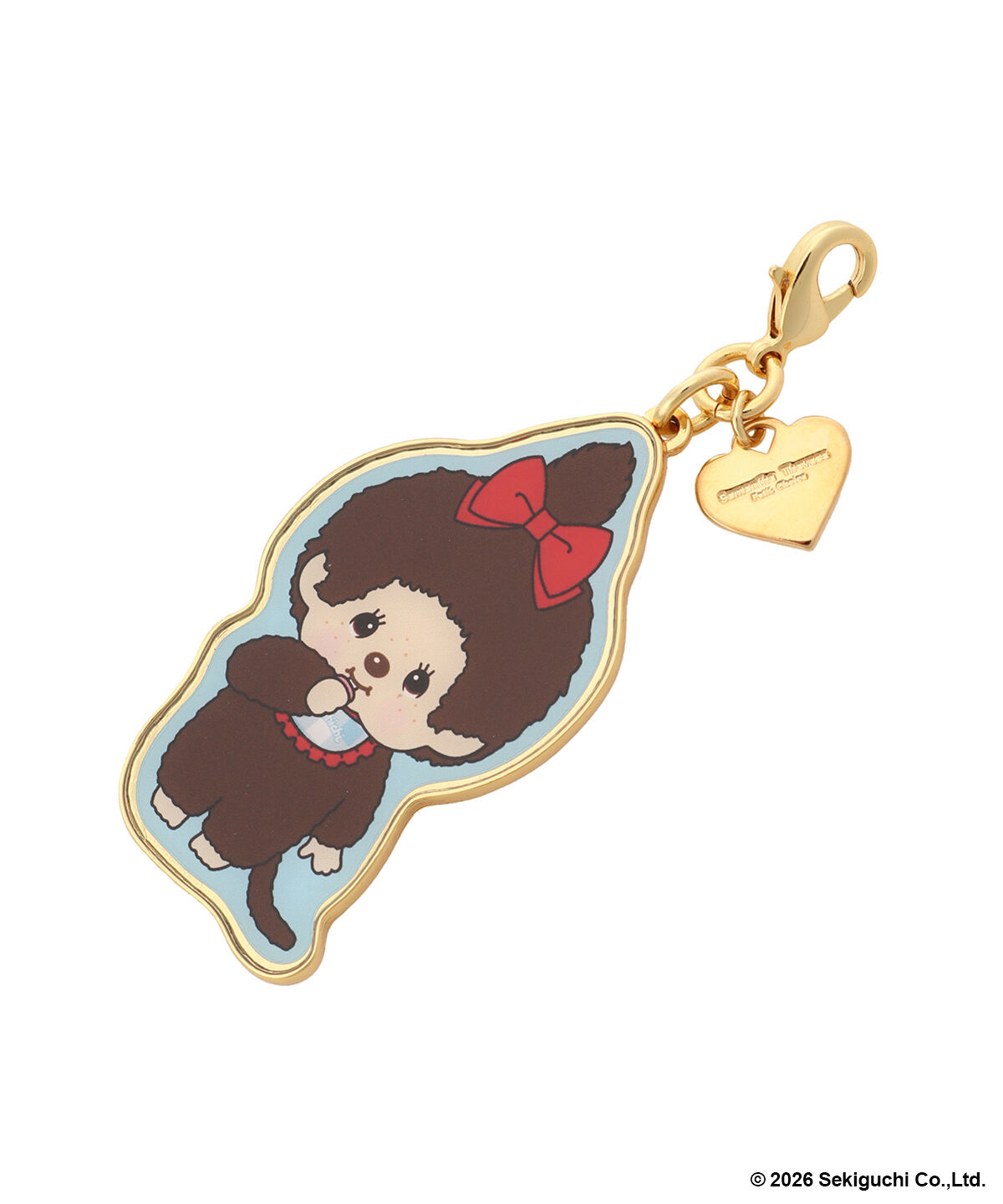 Samantha Thavasa Petit Choice「『モンチッチ』コレクション 「モンチッチちゃん」ファスナーチャーム」|チャーム・キーホルダー|ゴールド