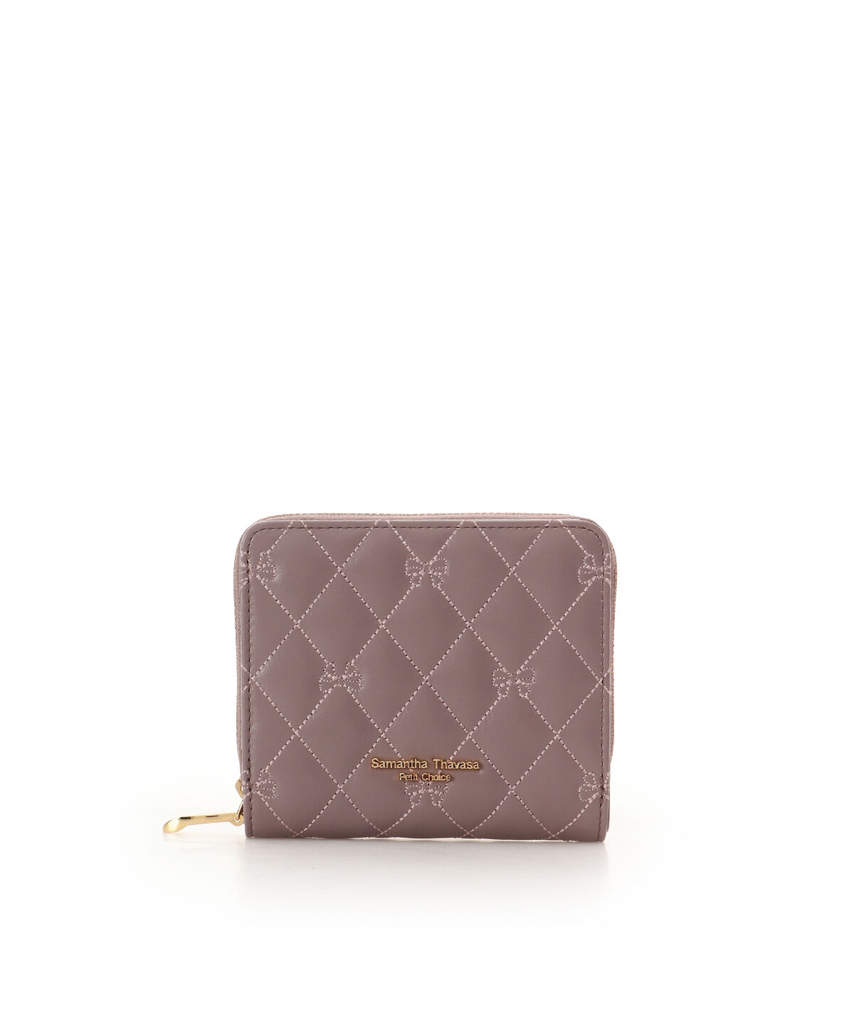 Samantha Thavasa Petit Choice「リボンキルト 折財布」|財布|ブラウン