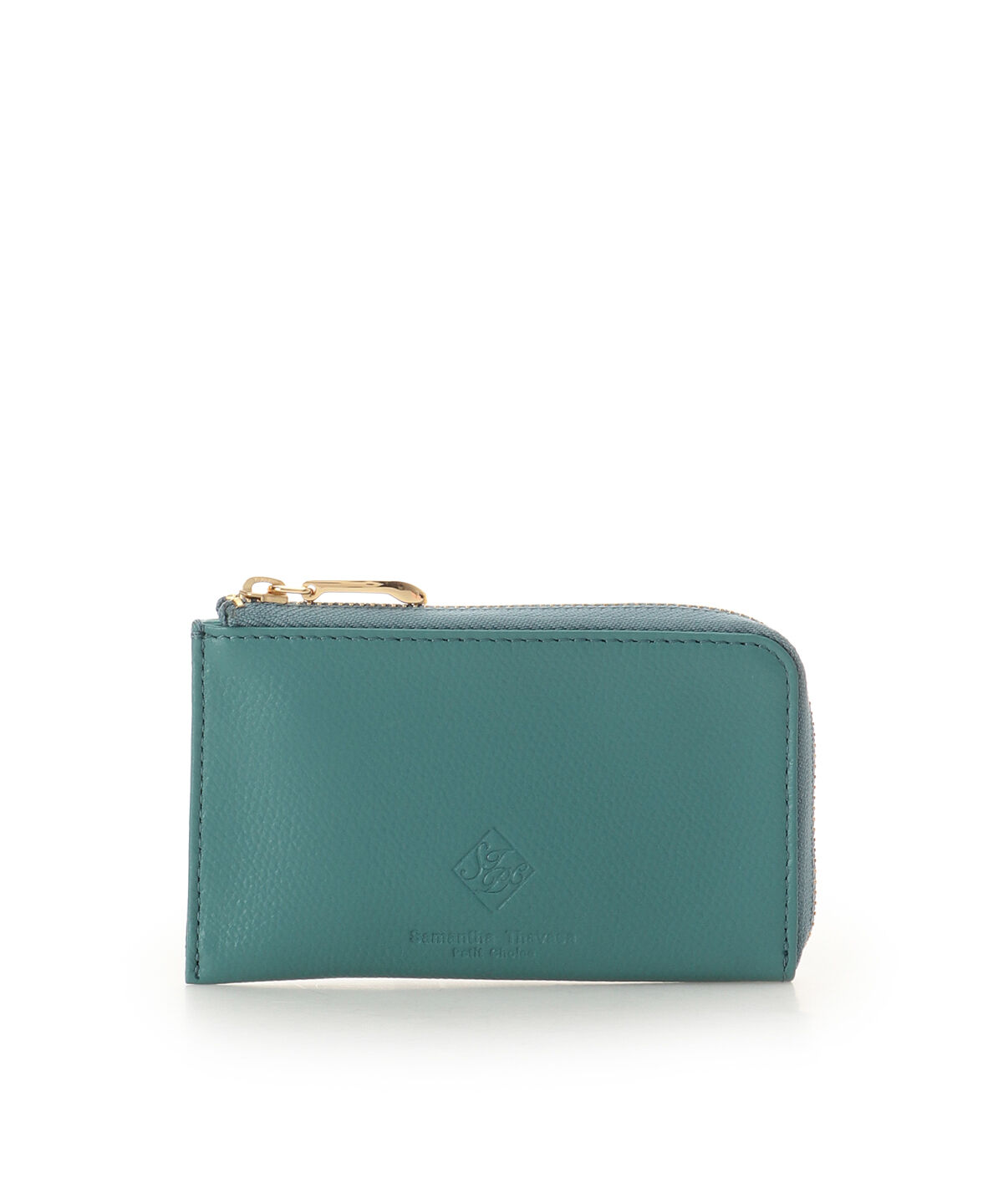 Samantha Thavasa Petit Choice「スクエアモチーフソフトレザー フラグメントケース」|コインケース|グリーン