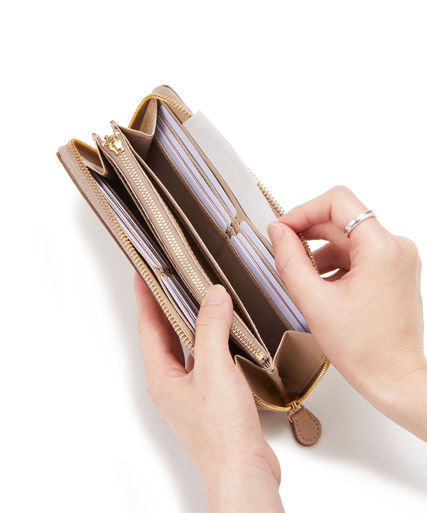 TOPKAPI 「[TOPKAPI]トプカピ 角シボ型押し・ ラウンド 長財布 COLORATO コロラート」|財布|