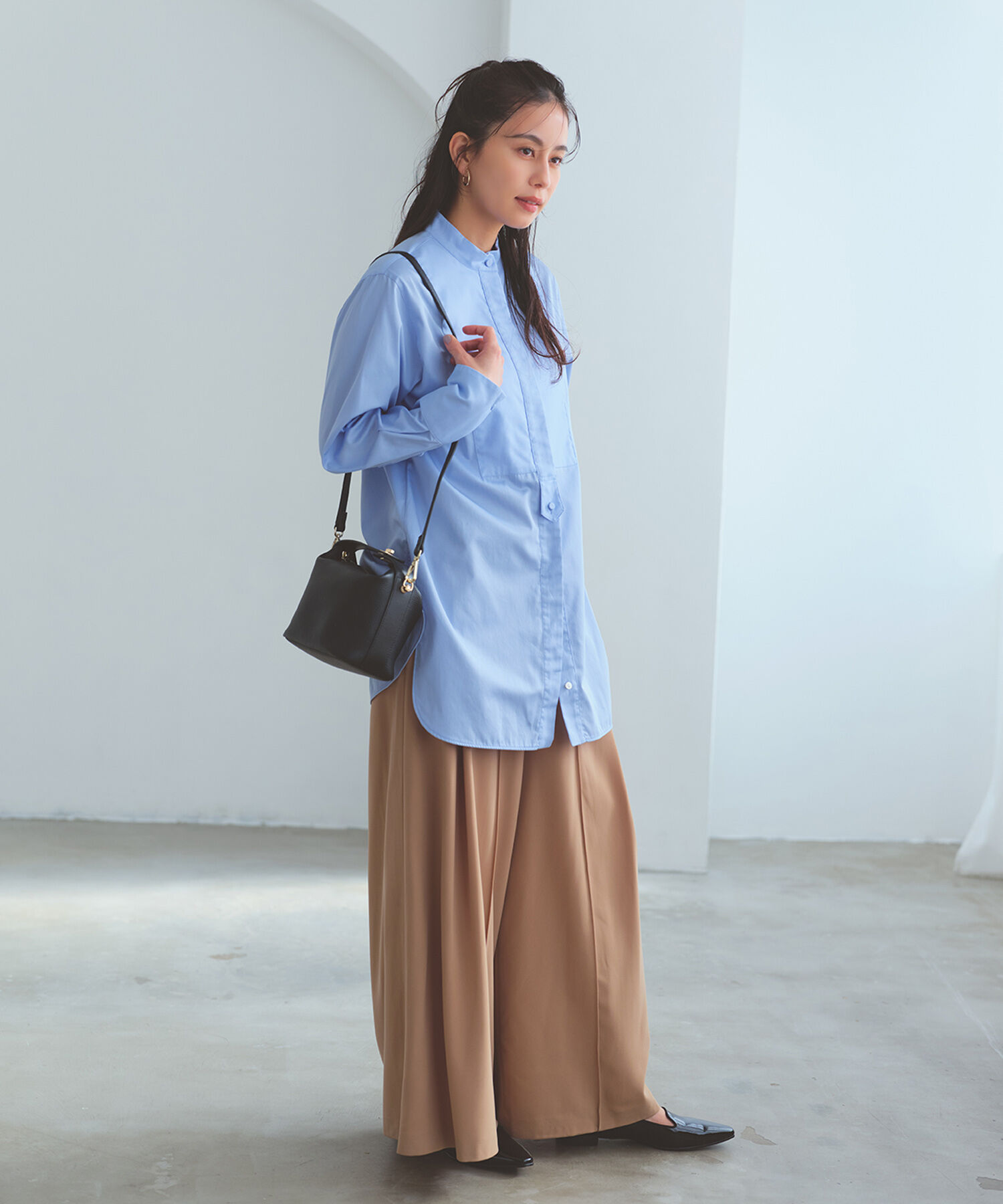 TOPKAPI TREASURE「【TREASURE TOPKAPI】シュリンクレザー ハンドルオープン ミニ ショルダーバッグ」|トートバッグ|