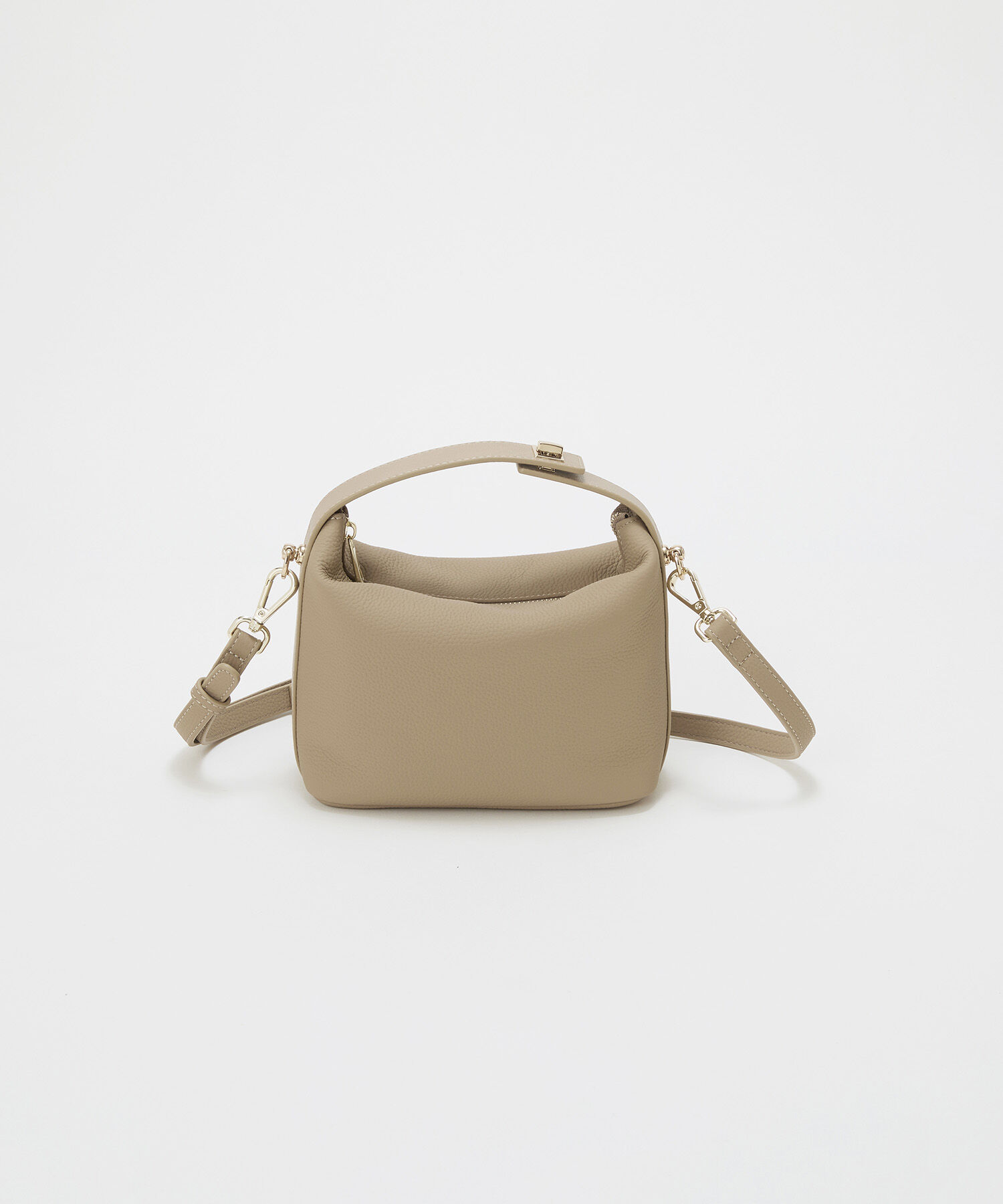 TOPKAPI TREASURE「【TREASURE TOPKAPI】シュリンクレザー ハンドルオープン ミニ ショルダーバッグ」|トートバッグ|