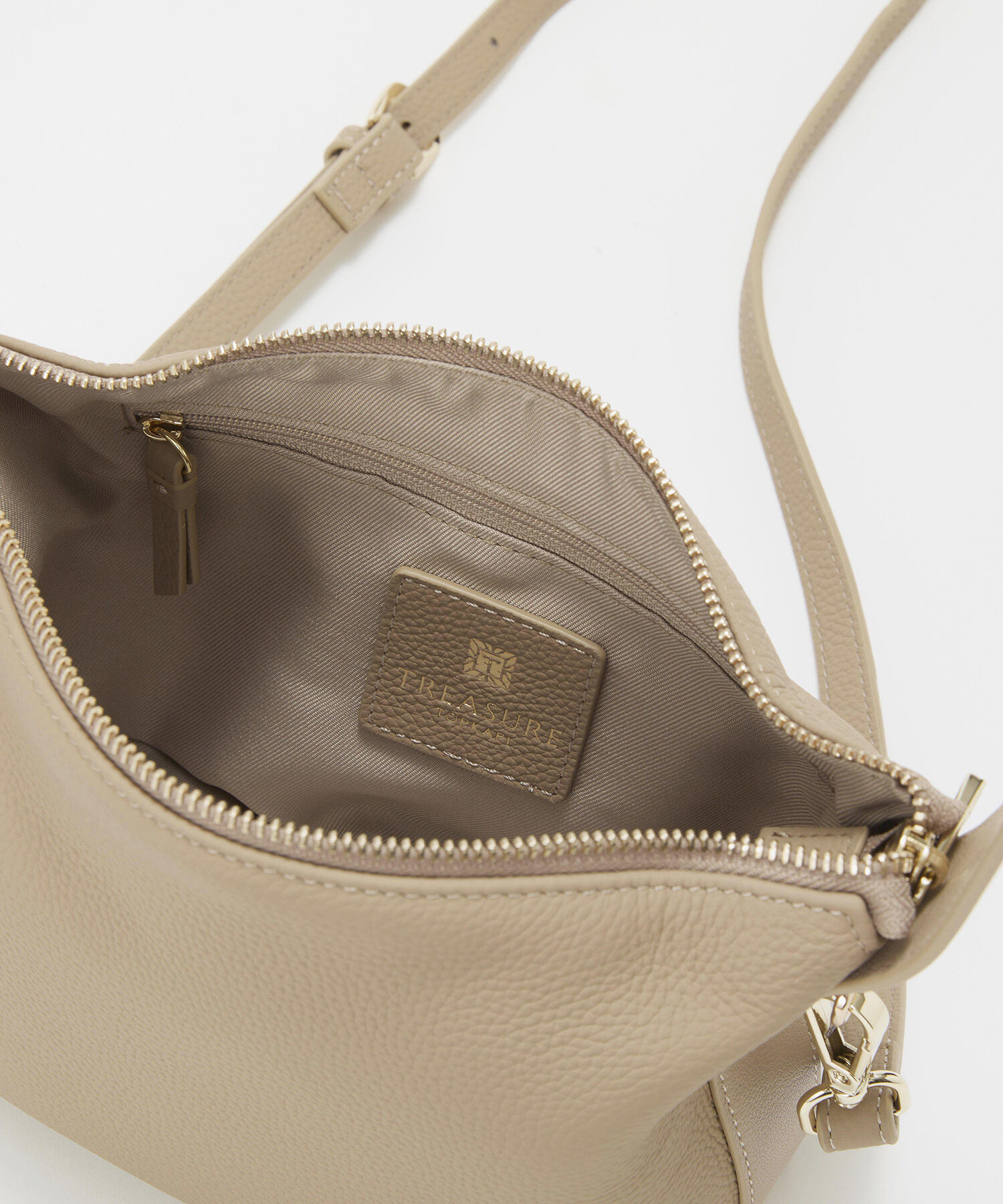 TOPKAPI TREASURE「【TREASURE TOPKAPI】シュリンクレザー ハンドルオープン ミニ ショルダーバッグ」|トートバッグ|