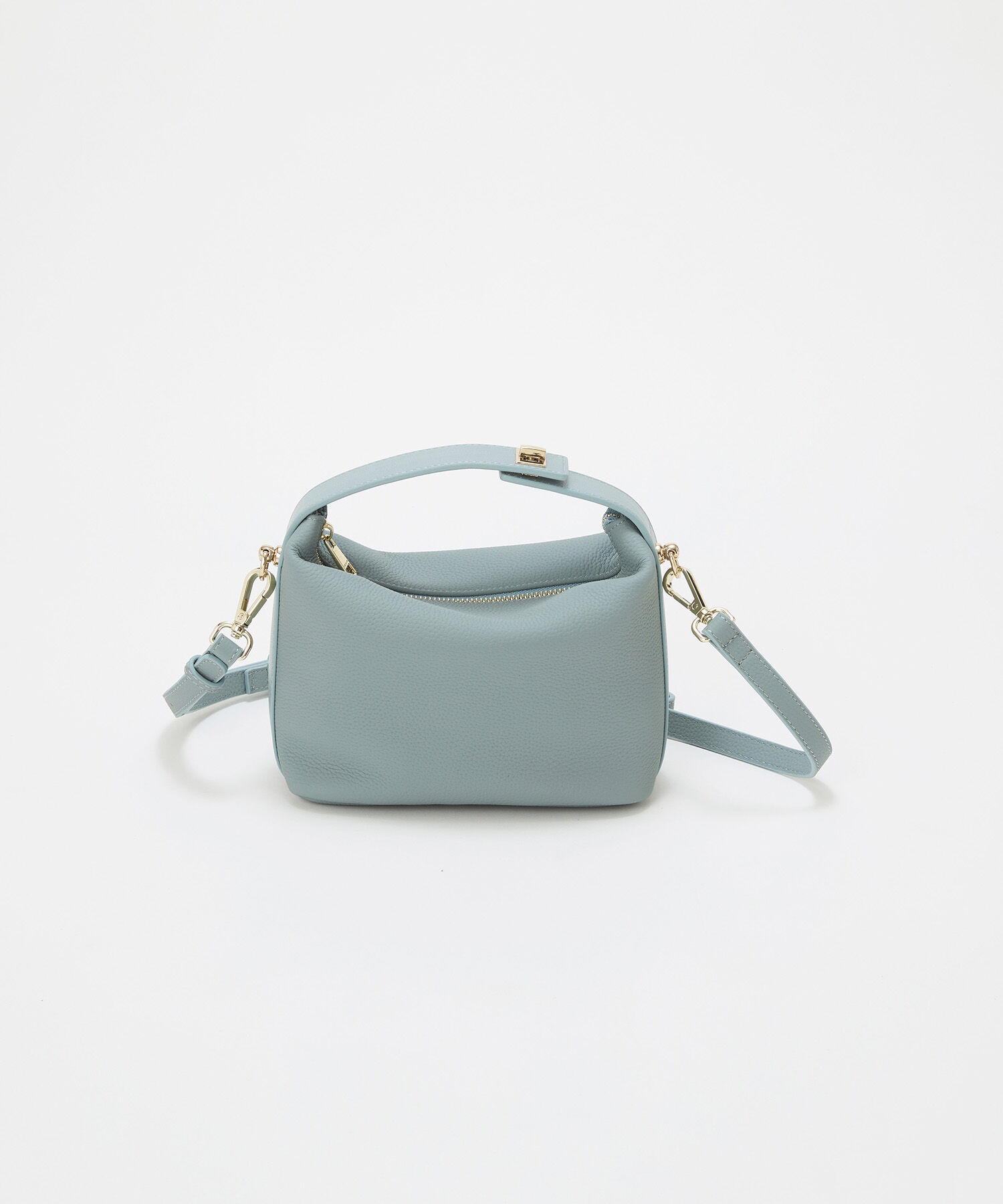 TOPKAPI TREASURE「【TREASURE TOPKAPI】シュリンクレザー ハンドルオープン ミニ ショルダーバッグ」|トートバッグ|