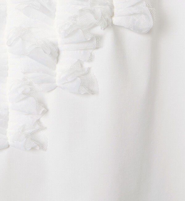 UNITED ARROWS「タックフリル ボウ ブラウス」|シャツ・ブラウス|
