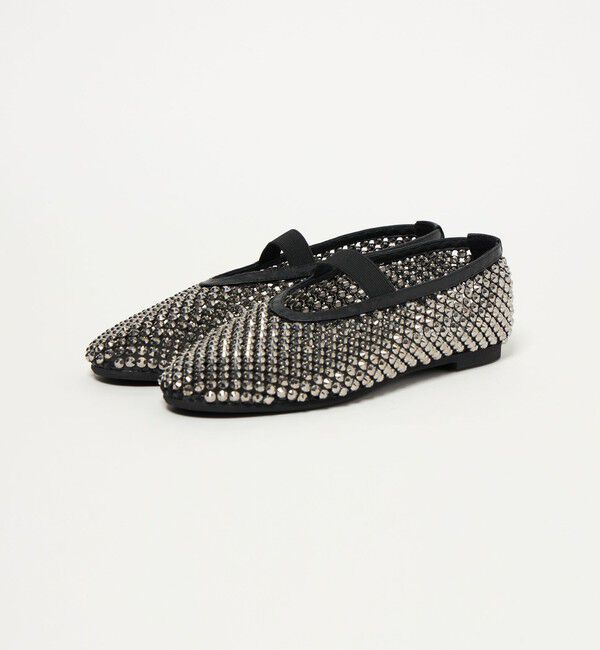 UNITED ARROWS「メッシュ ビジュー フラットシューズ」|パンプス|