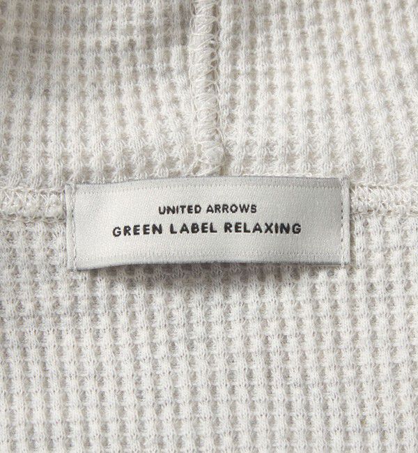 UNITED ARROWS green label relaxing「【WEB限定】＜at ease＞ワッフル フード ロングスリーブ カットソー」|Tシャツ・カットソー|