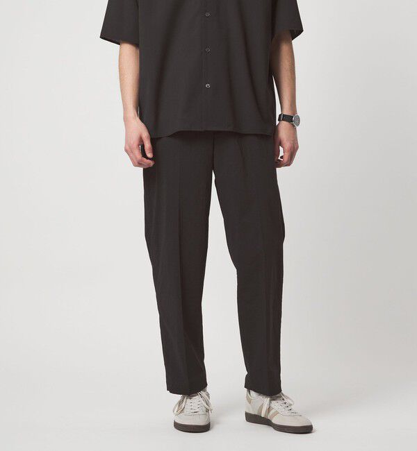 UNITED ARROWS green label relaxing「WONDER CLOTH ワイドユーティリティ―  パンツ W2 -ストレッチ・接触冷感・吸水速乾-」|その他|BLACK
