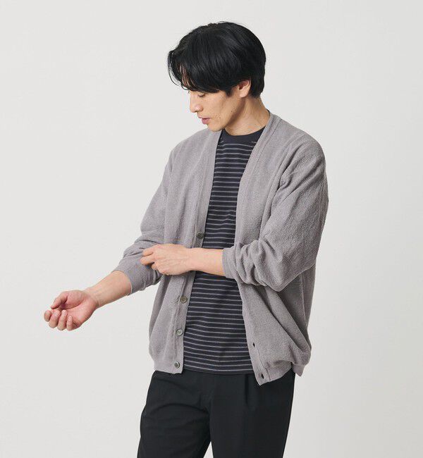 BEAUTY&YOUTH UNITED ARROWS「エアミラノ Vネック カーディガン ウォッシャブル 抗菌 防臭機能付き」|カーディガン|LT.GRAY