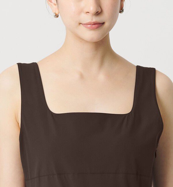 BEAUTY&YOUTH UNITED ARROWS「【WEB限定 Wardrobe DAILY MINIMAL】ギャザーノースリーブ オールインワン 接触冷感 UVカット はっ水」|オールインワン|