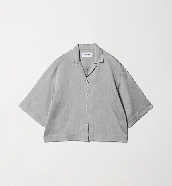 BEAUTY&YOUTH UNITED ARROWS「レーヨンキュプラブレンド オープンカラーシャツ」|シャツ・ブラウス|LT.GRAY