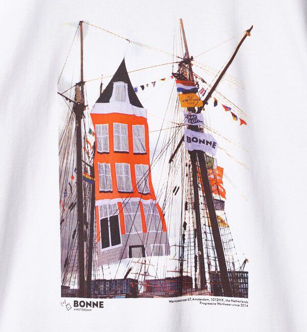 BEAUTY&YOUTH UNITED ARROWS「【別注】＜BONNE＞プリント Tシャツ」|Tシャツ・カットソー|