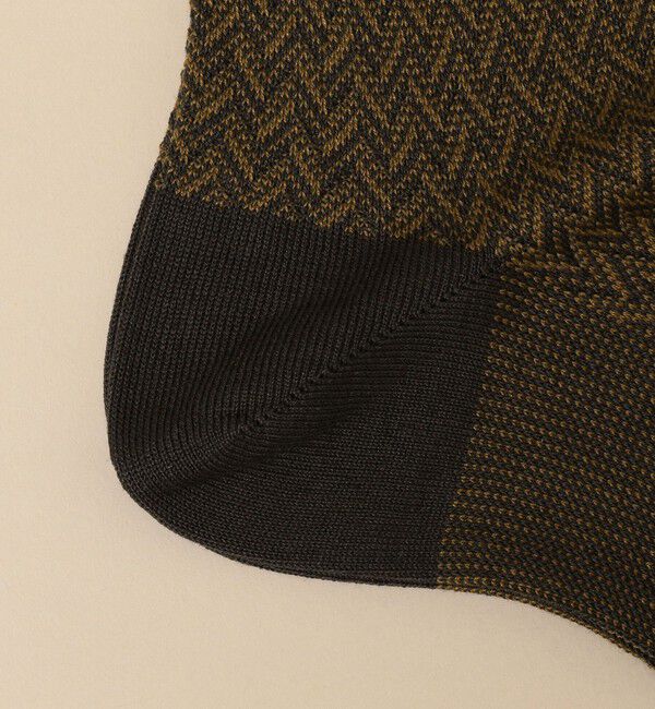 SHIPS「SHIPS:  へリンボーン コットン ドレス ソックス」|ソックス|