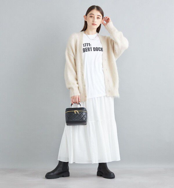 SHIPS for women「〈手洗い可能〉綿ドビー ティアード ギャザースカート◇」|スカート|