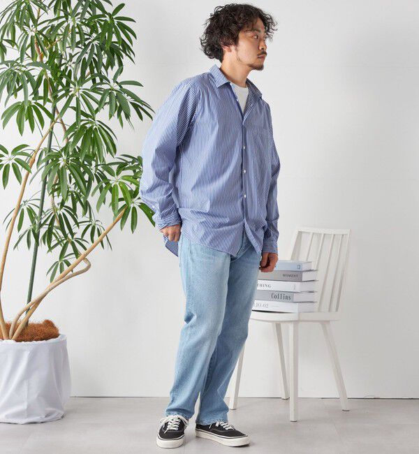 SHIPS any「SHIPS any: ストライプ / ソリッド リラックス レギュラーカラー シャツ 24SS◇」|シャツ・ブラウス|