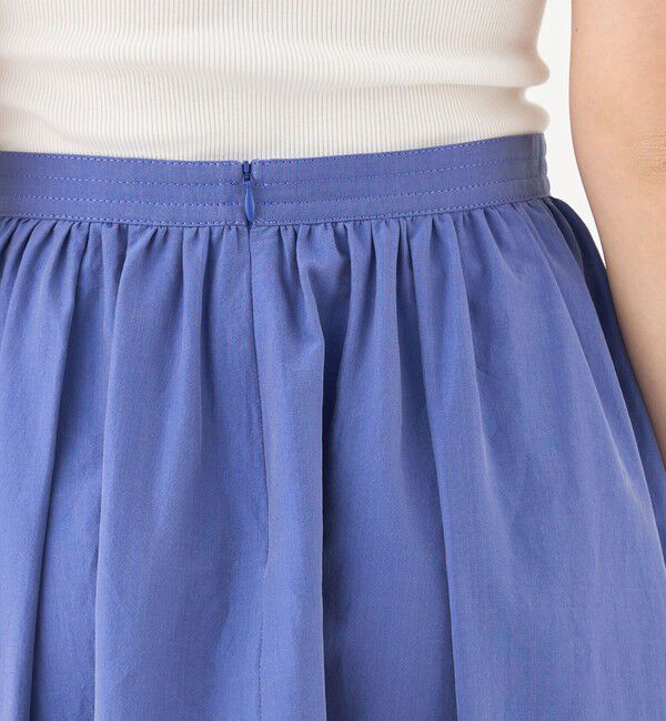 TOMORROWLAND collection「コットンシルクシャンブレー バレルスイングスカート」|フレア|