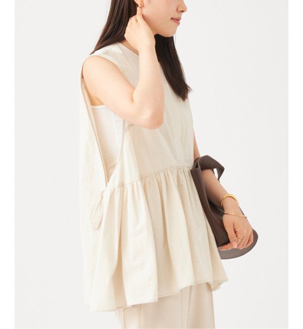 Plage「PROTAGONISTA/プロタゴニスタ 別注 SKIPPER NO/SL ブラウス」|シャツ・ブラウス|ベージュ A