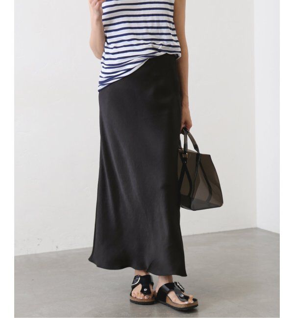 IENA「《追加6》ダブルサテンスカート」|スカート|