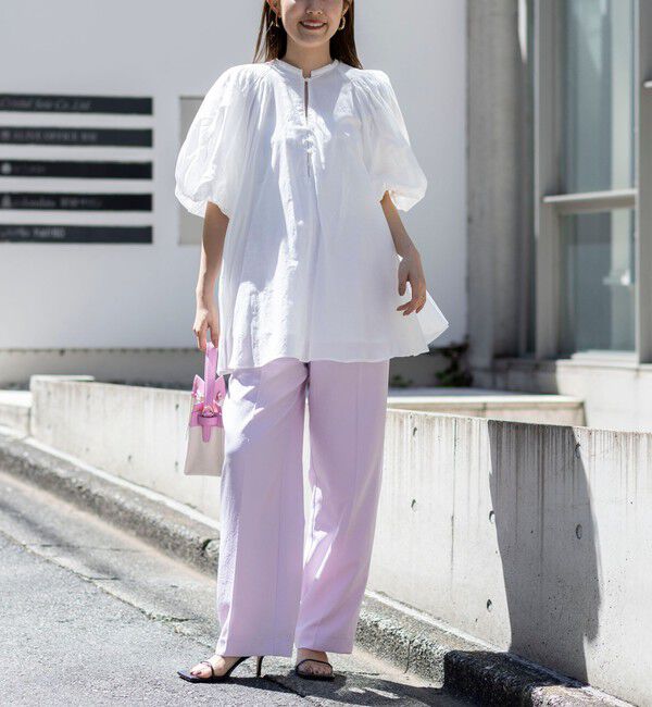 NOLLEY'S「ウォッシャブルハンドスモックバルーン袖ブラウス」|シャツ・ブラウス|