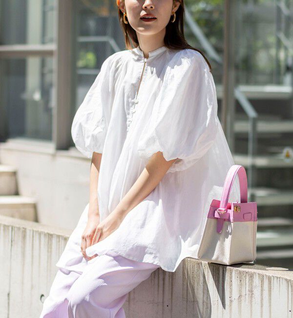 NOLLEY'S「ウォッシャブルハンドスモックバルーン袖ブラウス」|シャツ・ブラウス|
