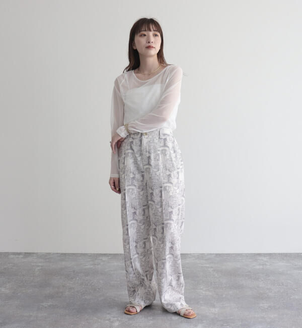 fredy emue「ランドスケープシアープルオーバー」|Tシャツ・カットソー|