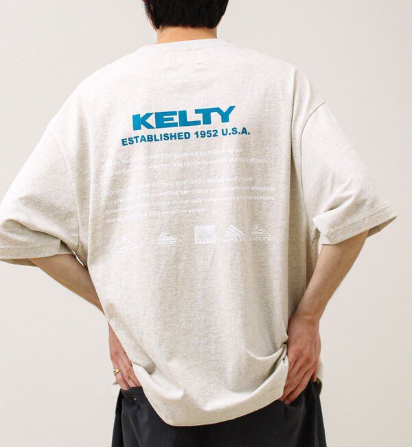 GLOSTER「【KELTY&times;GLOSTER】別注 バックヒストリーロゴT」|Tシャツ・カットソー|杢グレー