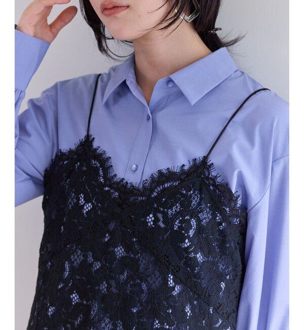 VIS「レースアシンメトリーキャミソール」|キャミソール|