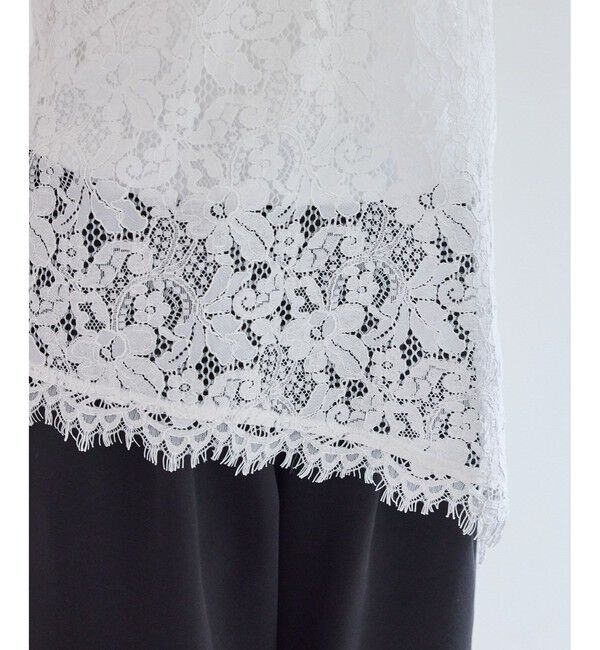 VIS「レースアシンメトリーキャミソール」|キャミソール|