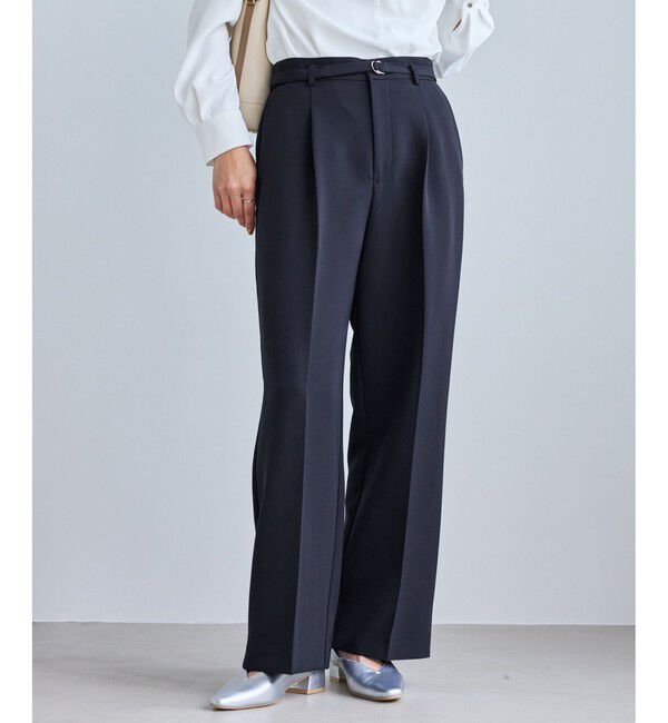 Rope&rsquo;Picnic「【WEB限定カラー】360&deg;ウルトラストレッチ ワイドパンツ/花粉ガード・入卒式・セットアップ対応」|チノ|