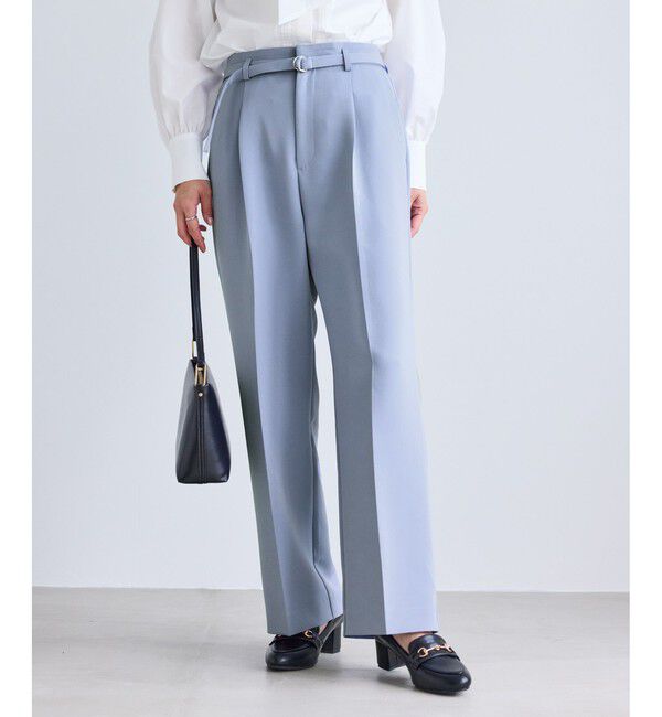 Rope&rsquo;Picnic「【WEB限定カラー】360&deg;ウルトラストレッチ ワイドパンツ/花粉ガード・入卒式・セットアップ対応」|チノ|