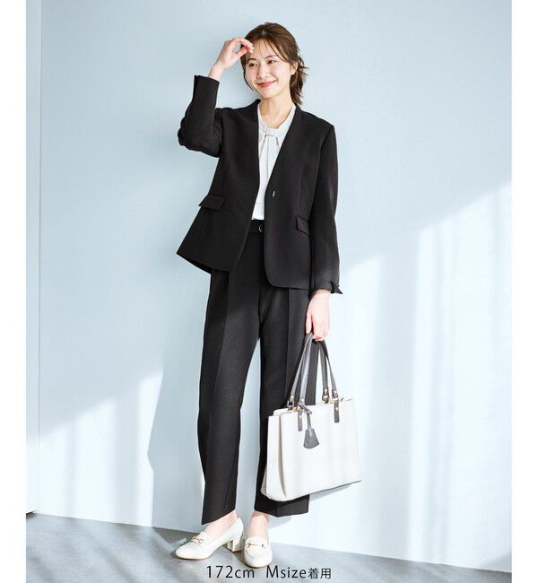 Rope&rsquo;Picnic「【WEB限定カラー】360&deg;ウルトラストレッチ ワイドパンツ/花粉ガード・入卒式・セットアップ対応」|チノ|