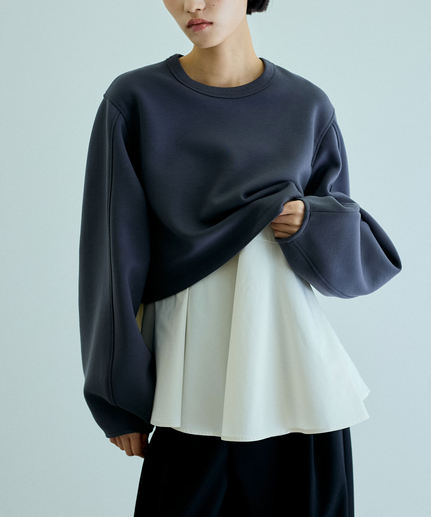 ADAM ET ROPE'「レイヤードペプラムチュニック」|その他|