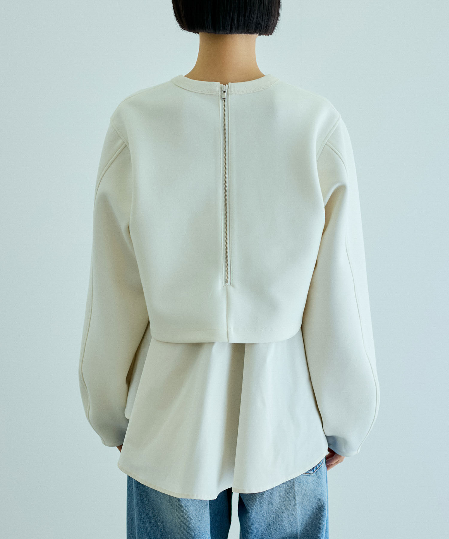 ADAM ET ROPE'「レイヤードペプラムチュニック」|その他|