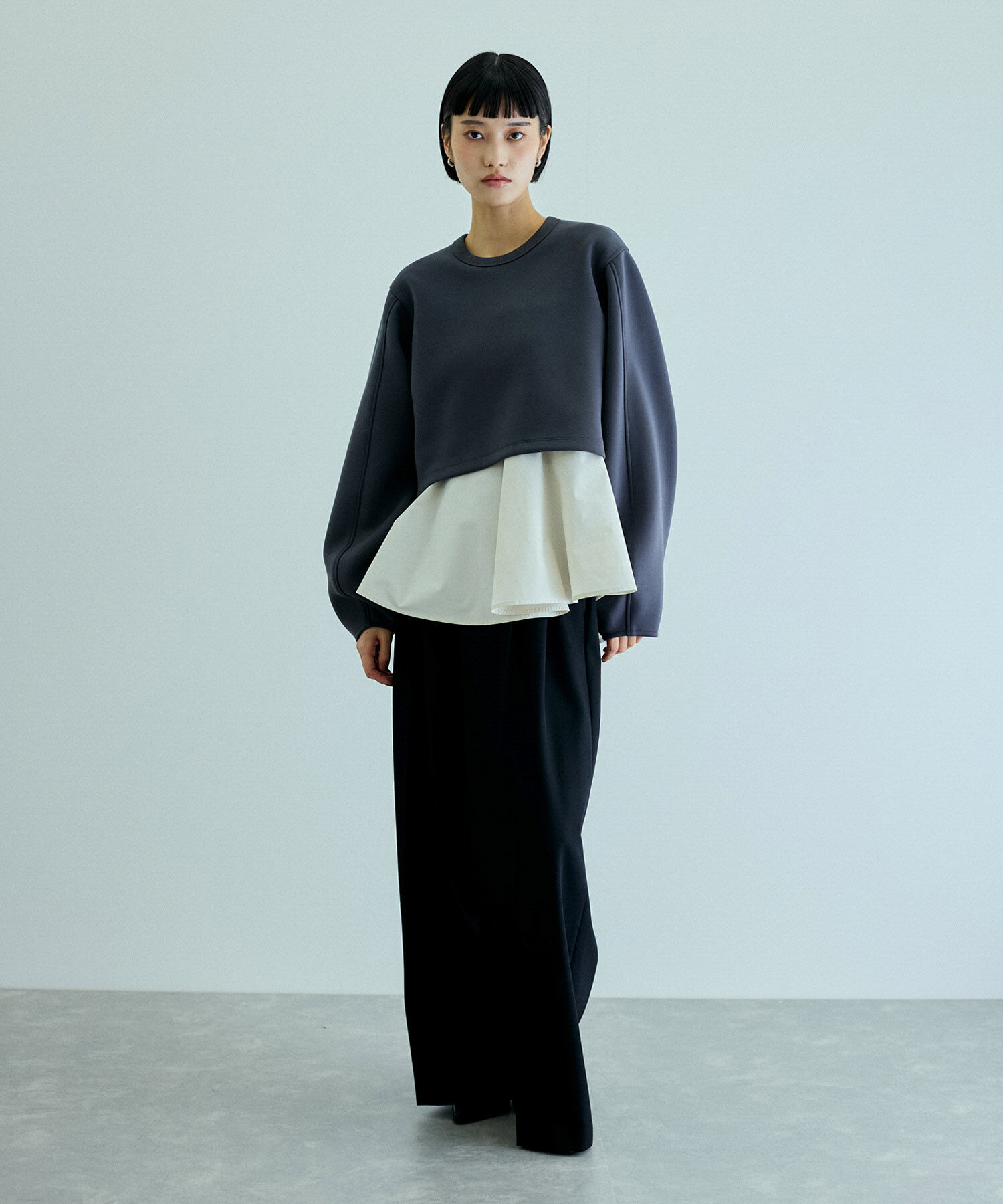 ADAM ET ROPE'「レイヤードペプラムチュニック」|その他|