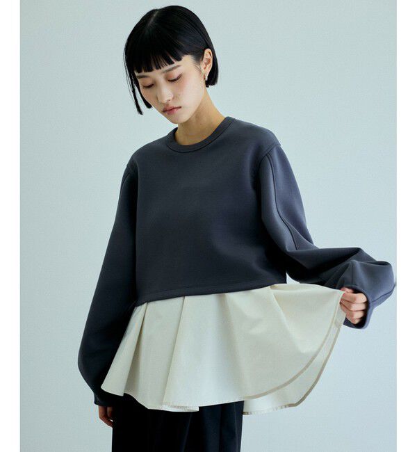 ADAM ET ROPE'「レイヤードペプラムチュニック」|その他|