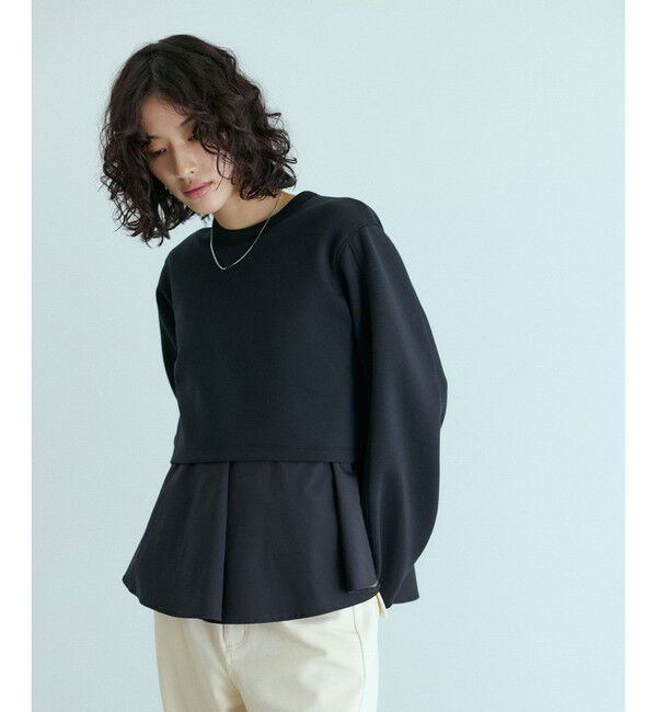 ADAM ET ROPE'「レイヤードペプラムチュニック」|その他|