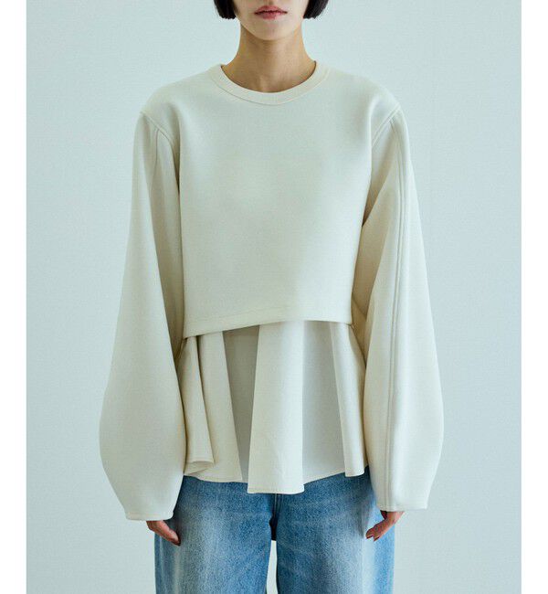 ADAM ET ROPE'「レイヤードペプラムチュニック」|その他|