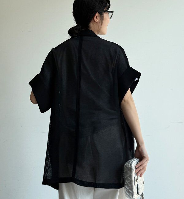  「メッシュ半袖ジャケット」|テーラードジャケット|