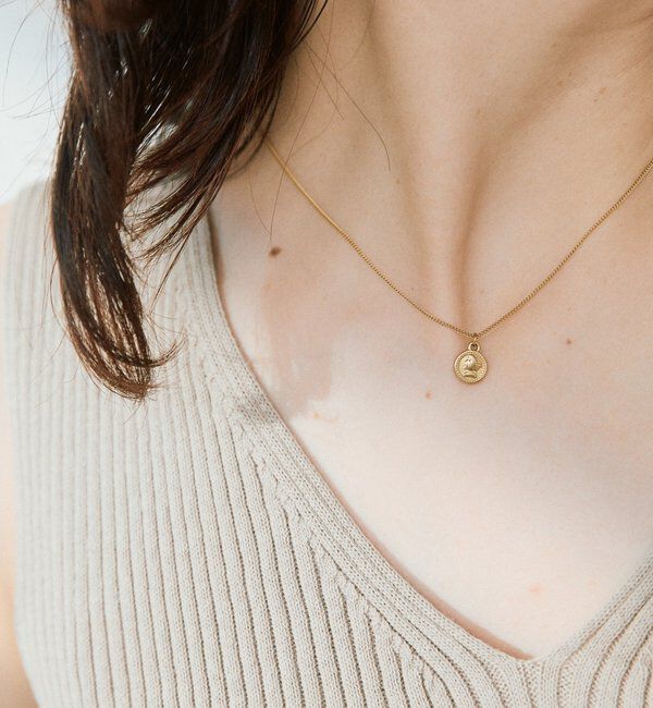  「【R.good（アールドットグッド）】ミニコインショートネックレス」|ネックレス|ゴールド