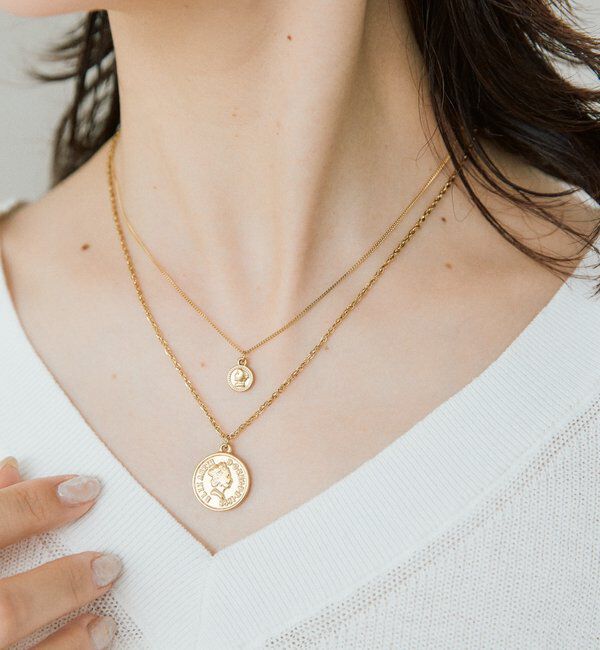  「【R.good（アールドットグッド）】ミニコインショートネックレス」|ネックレス|