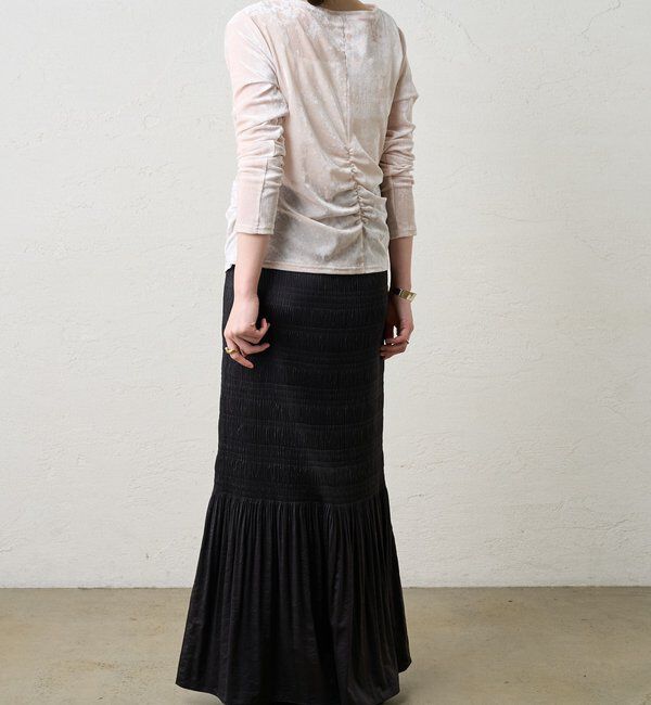  「プリーツマキシスカート」|スカート|