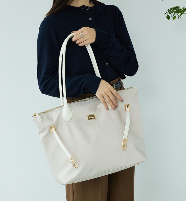 LOWELL things「【BLK追加予約/kariさんコラボ】多機能BELTEDナイロントート/A4/通」|ビジネスバッグ|