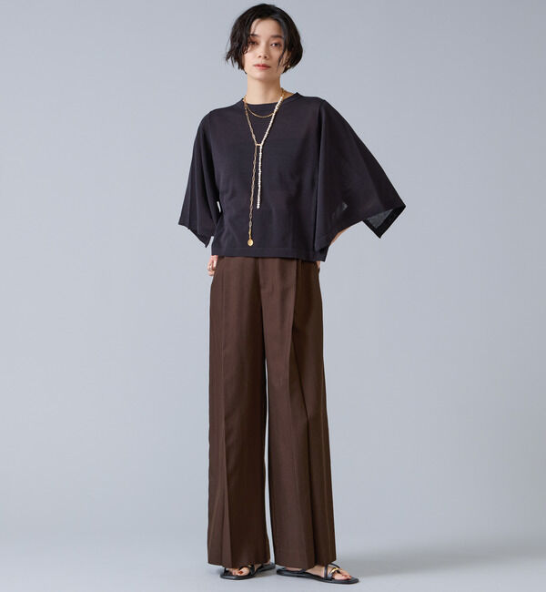 Liesse「クロップドワイドニット」|ニット・セーター|