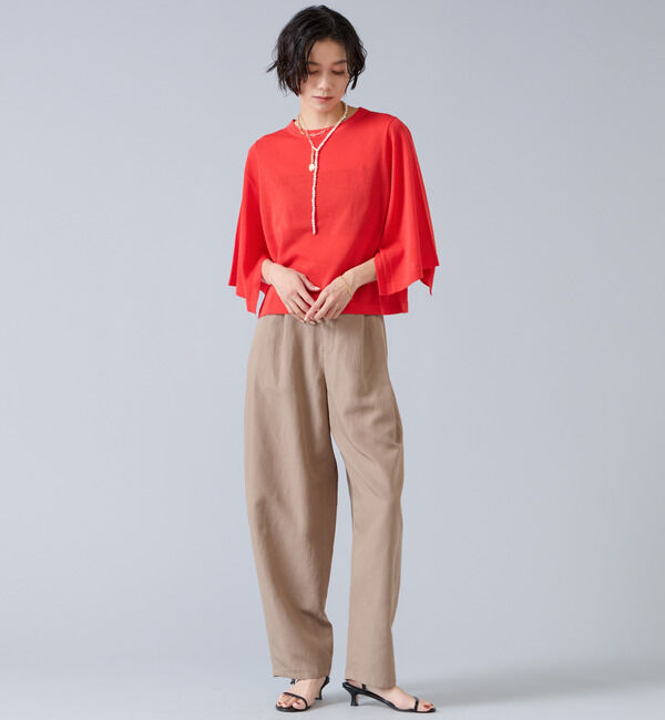 Liesse「クロップドワイドニット」|ニット・セーター|